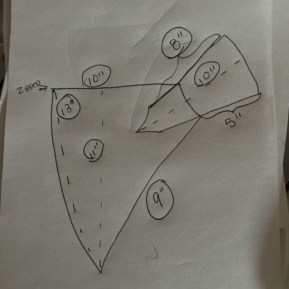 Genuine Corde' by Luxor Handbag Purse Triangular Black Handle Strap - Picture 16 of 16